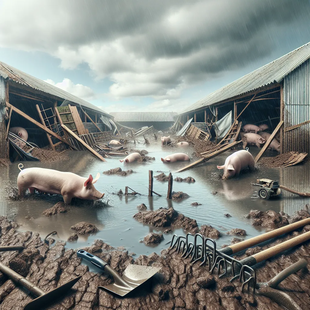 Powódź w chlewni – jak odzyskać kontrolę nad zalanymi budynkami gospodarczymi